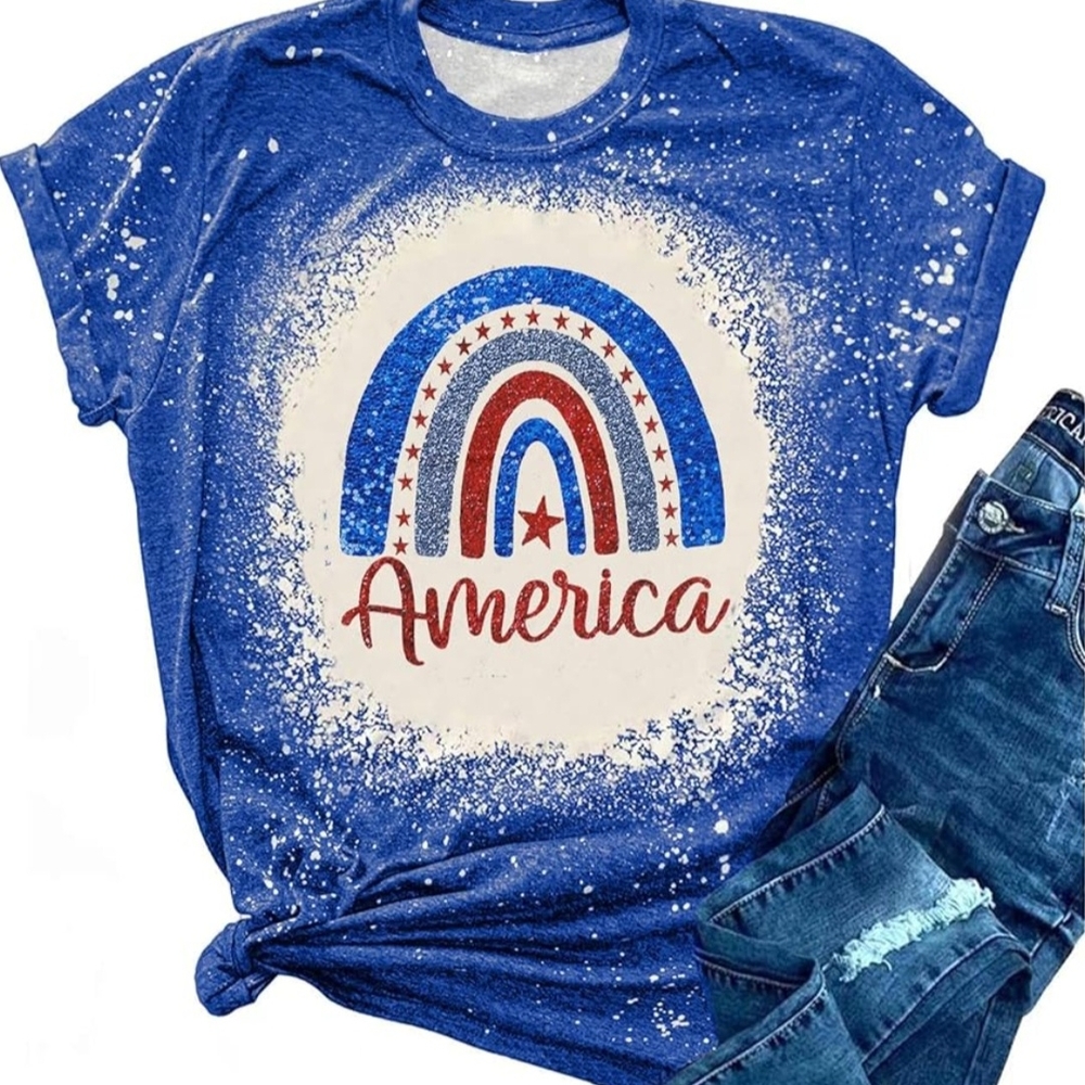 America - Red, White & Blue Graphic Shirt XL